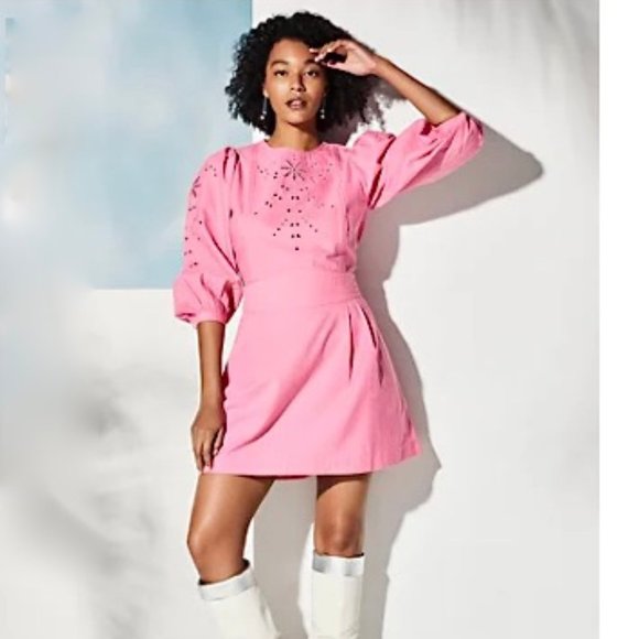 HAPPY X  NATURE CARA EYELET DRESS SIZE 18 - Picture 1 of 3